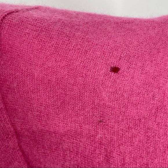 Garnet Hill classic pink cashmere sweater cardigan Small - Picture 5 of 5